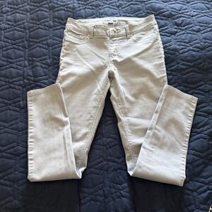 NYGARD Pants Womens 8 Beige Chino Twill Skinny Stretch Pockets Zip Slim‎